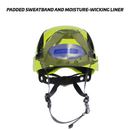 Casco de seguridad con ventilación tipo 2 clase C y pantalla ocular