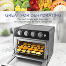 Horno freidora de aire digital Elite de 25 l, color negro