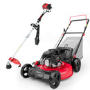 Cortacésped a gasolina de 21" y 144 cc con empuje 3 en 1 y kit combinado de desbrozadora DB8621P+PS4532
