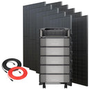 Paquete especial: Central eléctrica Ecoflow Delta Pro Ultra y expansión de batería (almacenamiento de 30,7 kWh) con 10 paneles solares rígidos de 400 W