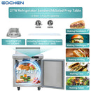27 inch Salad Sandwich Prep Table Refrigerator, Mega Top, Stainless Steel Food Prep Cooler