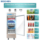 1 Door Commercial Display Refrigerator, EQCHEN 27 Inch Commercial Drinks Fridge