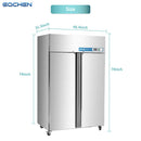 EQCHEN 48 Inch 2 Door Commercial Freezer