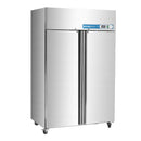 Congelador Vertical Comercial de Alcance, 2 puertas, 36 pies cúbicos, de Acero Inoxidable, Puerta Sólida, Refrigeración por Ventilador