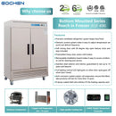 EQCHEN 54 Inch 2 Door Commercial Freezer