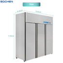 Refrigerador comercial de 3 puertas EQCHEN de 72 pulgadas