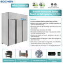 Commercial Reach in Fridge, 3 door 54 Cu.ft  Stainless Steel Commercial Reach in Solid door Upright refrigerator