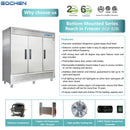 EQCHEN 82 Inch 3 Door Commercial Freezer