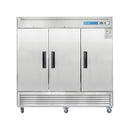 Commercial Reach in Freezer, 3 door 72 Cu.ft Stainless Steel Commercial Upright Freezer