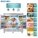 Refrigerador comercial de alcance, 3 puertas, 72 pies cúbicos, refrigerador vertical comercial de acero inoxidable