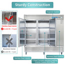 EQCHEN 82 Inch 3 Door Commercial Refrigerator