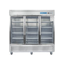 Refrigerador expositor comercial de 3 puertas, Refrigerador comercial de bebidas EQCHEN de 82 pulgadas
