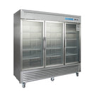 Refrigerador expositor comercial de 3 puertas, Refrigerador comercial de bebidas EQCHEN de 82 pulgadas