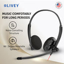 LIVEY 410DU ENC USB Headset, Optimized for UC