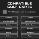 FORM 36V Golf Cart Charger for Club Car, EZGO & Yamaha with Crowfoot Plug - Lead Acid - PRO VERSION