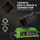 CARGADOR DE BATERÍA DE CARRO DE GOLF DE 48 VOLTIOS para Yamaha G29 Drive & Drive 2 - Litio de 48 V, LiFePO4, Ácido-Plomo - VERSIÓN ELITE