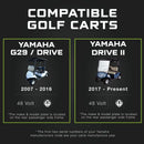 CARGADOR DE BATERÍA DE CARRO DE GOLF DE 48 VOLTIOS para Yamaha G29 Drive & Drive 2 - Litio de 48 V, LiFePO4, Ácido-Plomo - VERSIÓN ELITE