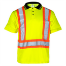 Polo de seguridad reflectante bicolor de alta visibilidad
