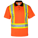 Polo de seguridad reflectante bicolor de alta visibilidad