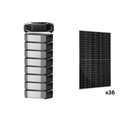 36 panel solar bifacial Rich Solar MEGA 590 + estación de energía EcoFlow DELTA Pro Ultra X (8 baterías) + paquete de inversor EcoFlow DELTA Pro Ultra X