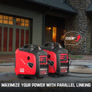 2500W inverter Gas Generator w/ CO Alert HB5020-W