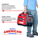 Generador Inverter de 2000 Watts Súper Silencioso Portátil a Gas para Uso Profesional