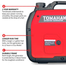 3000 Watt Inverter Generator Super Quiet Portable Gas Power Professional Use