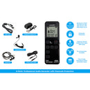 Grabadora de audio 1040HR protegida con contraseña PBN - TEC K-PASS-OTG