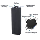PBN - Grabadora de audio USB TEC K-USB-OTG de 25 días de duración y 8 GB