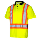 Polo de seguridad reflectante bicolor de alta visibilidad