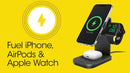 Otterbox - 3 In 1 Magsafe Wireless Charging Stand - Phantom Night