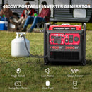 Generador inversor de combustible dual de gasolina/propano de 4400W/4000W con alerta de CO MB5040DC-W