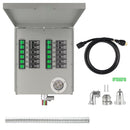Interruptor de transferencia de energía no automático Nature's Generator de 12 circuitos y 120/240 V, 30 A
