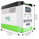 Generador solar de litio Nature's Generator 1800 y interruptor de transferencia