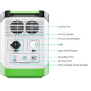 Generador solar de litio Nature's Generator 1800 y interruptor de transferencia