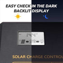 Controlador de carga solar BougeRV Li 30A 12V/24V PWM (conexión a tierra negativa)