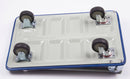 Platform Push Cart Dolly, Compact & Foldable for Easy Storage and Mobility, 330-660 lb Capacity, 360 Degree Swivel Wheels, Blue