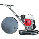 Llanta para pulir hormigón de 24" con motor Honda de 5.5HP, llana, pala, regla y herramienta de acabado