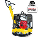 Compactador de placa reversible Honda de 5.5 HP con placa de 19x14 para compactación de asfalto, áridos y suelos cohesivos