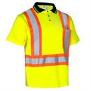 Polo de seguridad reflectante bicolor de alta visibilidad