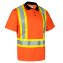Polo de seguridad reflectante bicolor de alta visibilidad