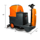 RT70+ Fregadora de Pisos Ride-On, Batería de Litio, Recorrido de Limpieza de 22", Eficiencia de Trabajo de 48000 Pies Cuadrados/Hora