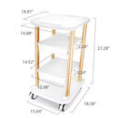 Shape Tactics - Rolling Trolley Cart for Beauty Salon and Spa Equipment Storage and Organization