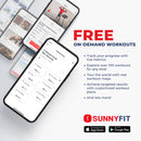 Bicicleta reclinada inteligente magnética Sunny Health &amp; Fitness Essentials Series con aplicación exclusiva SunnyFit y conectividad Bluetooth mejorada - SF-RB422003
