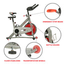 Bicicleta de ciclismo indoor Sunny Health &amp; Fitness Pro II con soporte para dispositivo y pantalla avanzada – SF-B1995