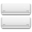 Dual Split 24000 BTU 2-Ton Diamante Ultra Wi-Fi 22 SEER2 Energy-Star Multi (2) Zone Wall Mount Air Conditioner Heat Pump 230-Volt