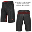 The Single Tracker - Pantalones cortos de ciclismo de montaña MTB para hombre 