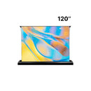 the MUBU Sunrise Rollable Motorized Floor Rising Projector Screen