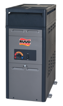 Calentador de piscina a gas natural RUUD de 105 000 BTU con encendido analógico (altitud de 0 000 a 5 000 BTU)