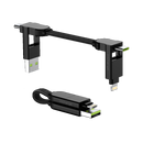 Cable de carga ultrarrápido todo en uno Rolling Square inCharge X